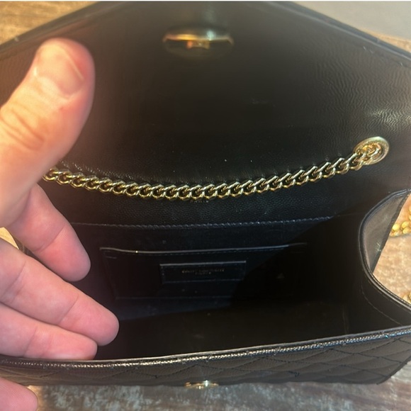 ENVELOPE SMALL IN QUILTED GRAIN DE POUDRE EMBOSSED LEATHER - Picture 4 of 4